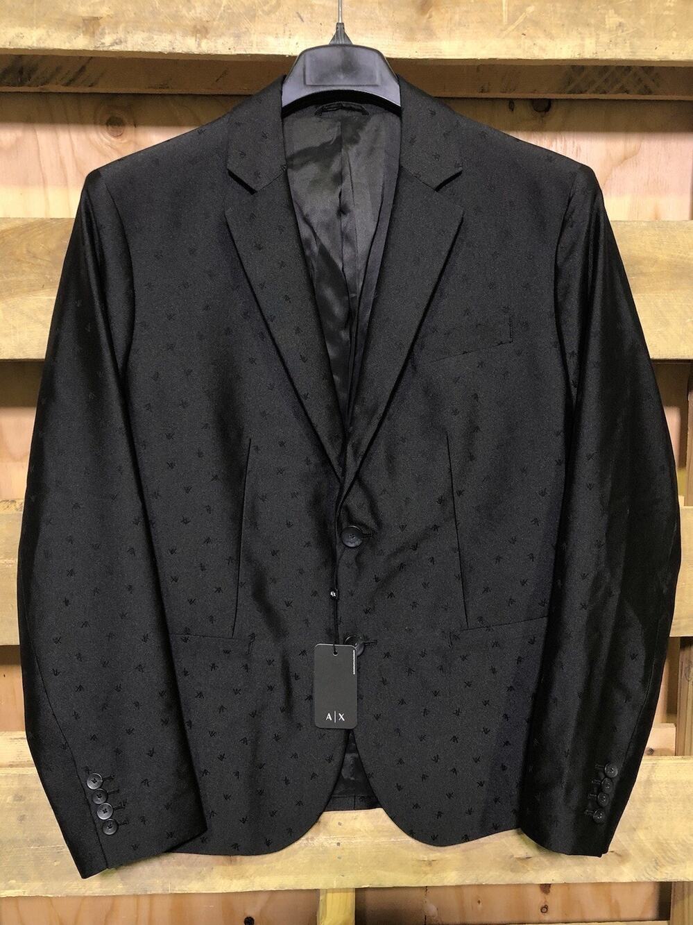 Armani Exchange AX Blazer Black Sz US 40